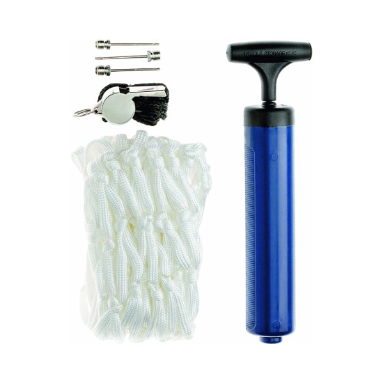 Spalding Set δίχτυ,σφυρίχτρα, τρόμπα